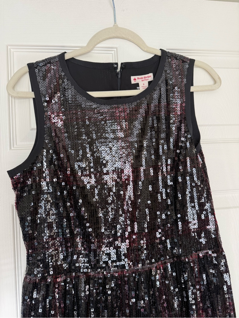 Brooks Brothers Black Sequin Sleeveless Girls' Dress